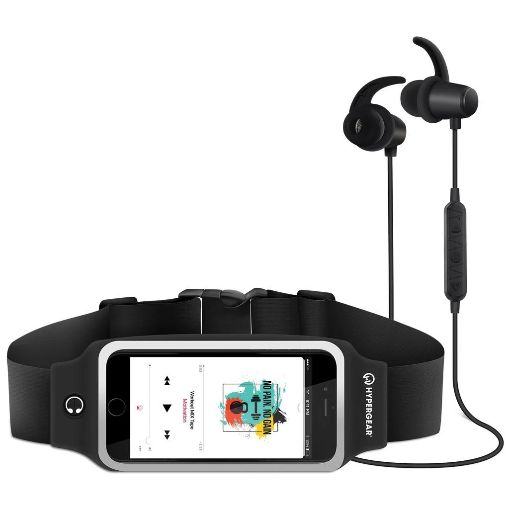 商品HyperGear|HyperGear ActiveGear Wireless Earphones + Sport Belt,价格¥283,第2张图片详细描述