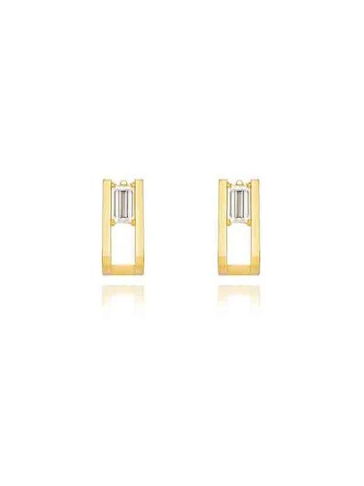 商品hyeres-lor|Essence 14K Stone One Touch Earrings,价格¥2675,第2张图片详细描述