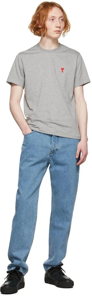 商品AMI|Gray Ami De Cœur T-Shirt,价格¥1292,第4张图片详细描述