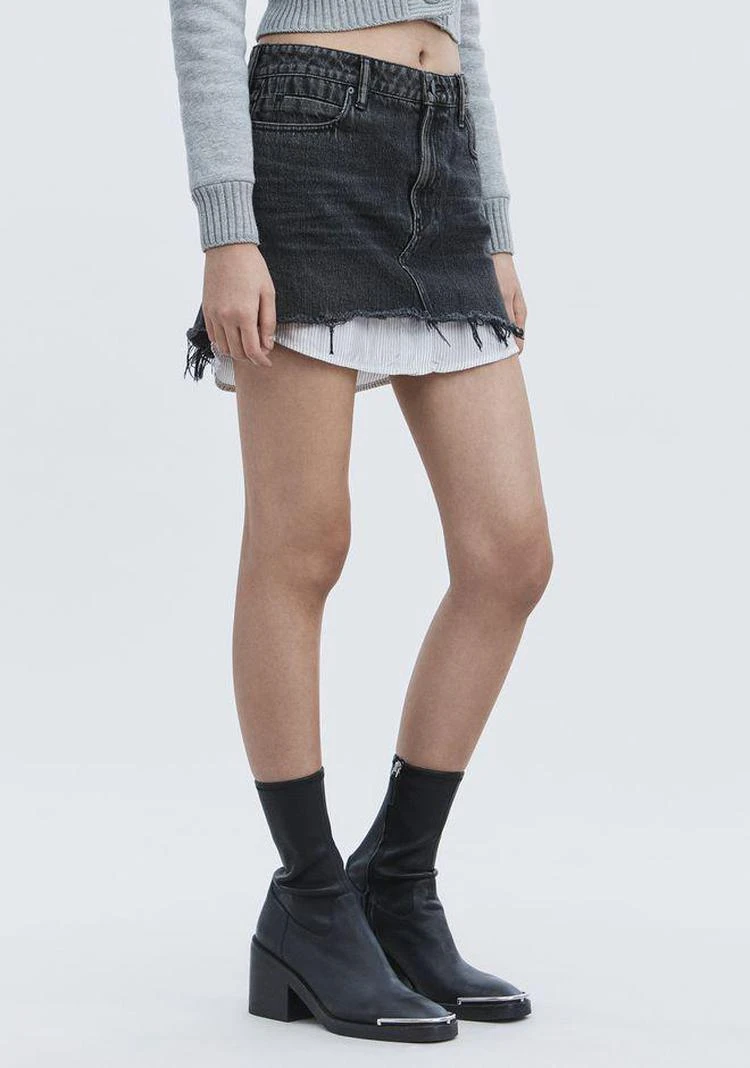 商品Alexander Wang|HI RISE DENIM MINI SKIRT,价格¥889,第3张图片详细描述