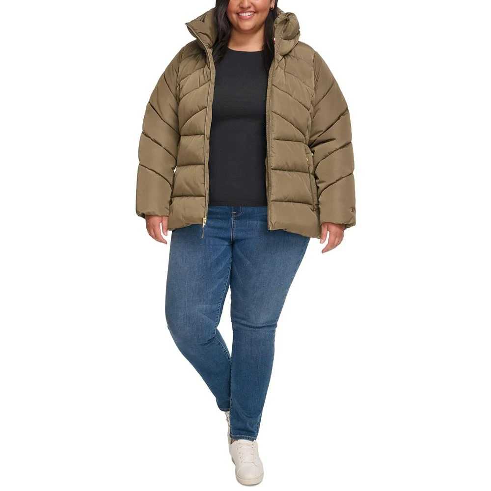 Women's Plus Size Hooded Puffer Coat 商品