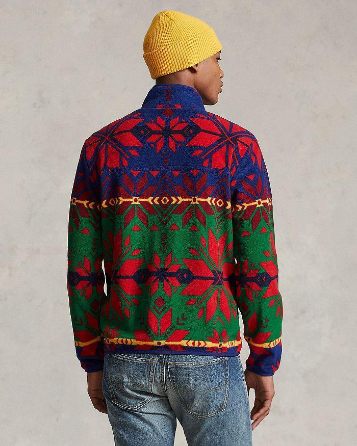 商品Ralph Lauren|Fleece Geo-Print Half-Snap Mock Neck Sweatshirt,价格¥1234,第6张图片详细描述