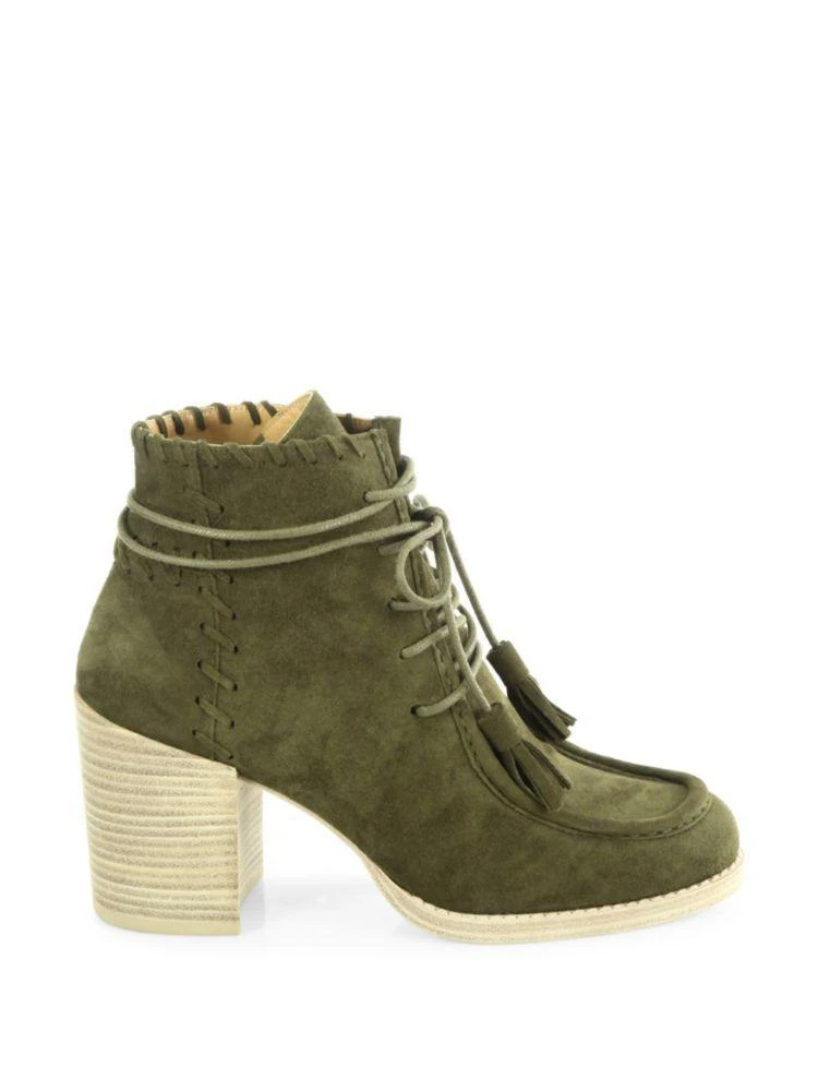 商品Stuart Weitzman|Wallawalla Suede Block Heel Booties,价格¥1341,第5张图片详细描述