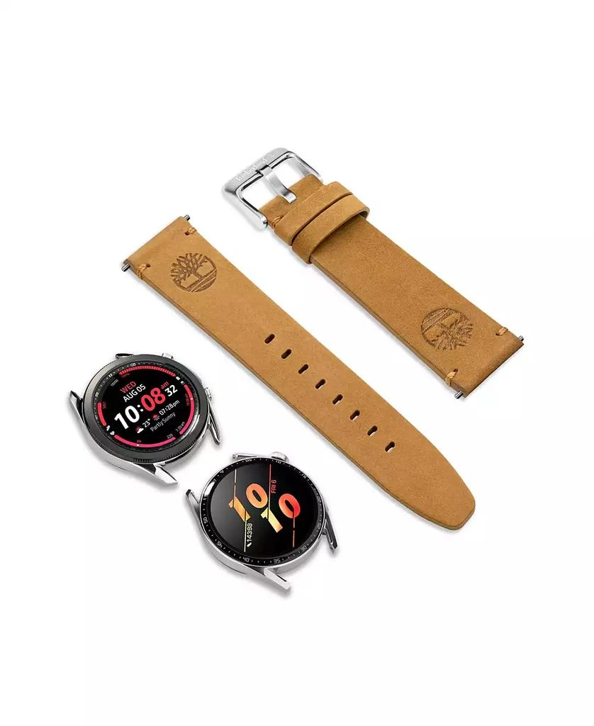 商品Timberland|Unisex Ashby Wheat Genuine Leather Universal Smart Watch Strap 22mm,价格¥379,第4张图片详细描述