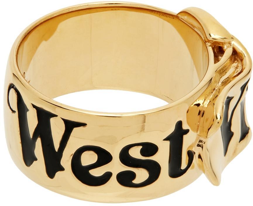 商品Vivienne Westwood|Gold Belt Ring,价格¥1724,第7张图片详细描述