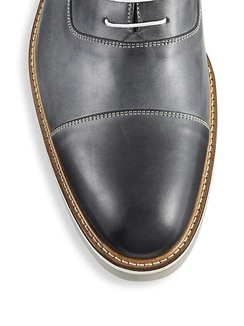 商品Saks Fifth Avenue|COLLECTION Burnished Cap Toe Leather Oxfords,价格¥1230,第3张图片详细描述