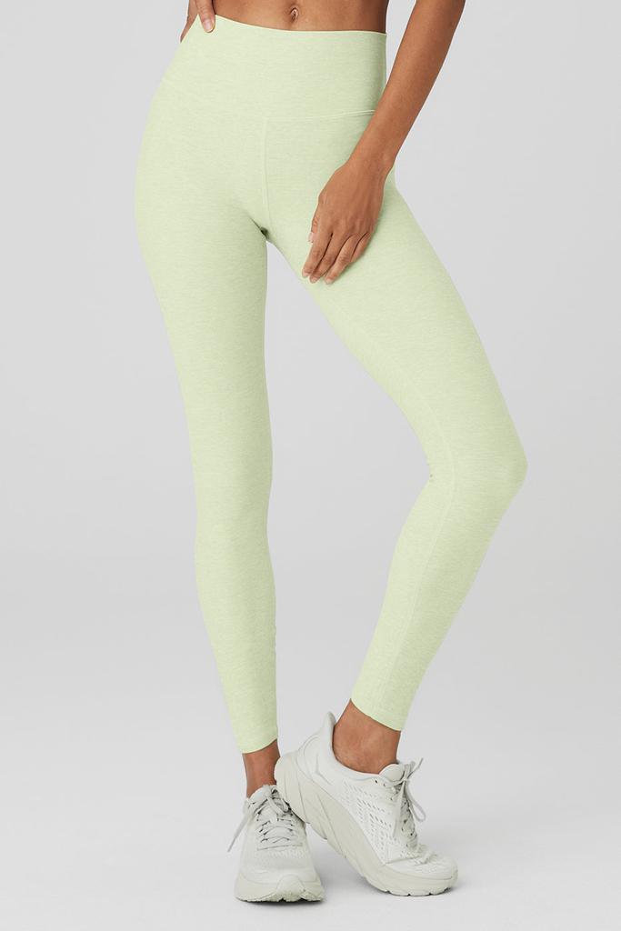 Alosoft High-Waist 7/8 Highlight Legging - Iced Green Tea Heather商品第1张图片规格展示