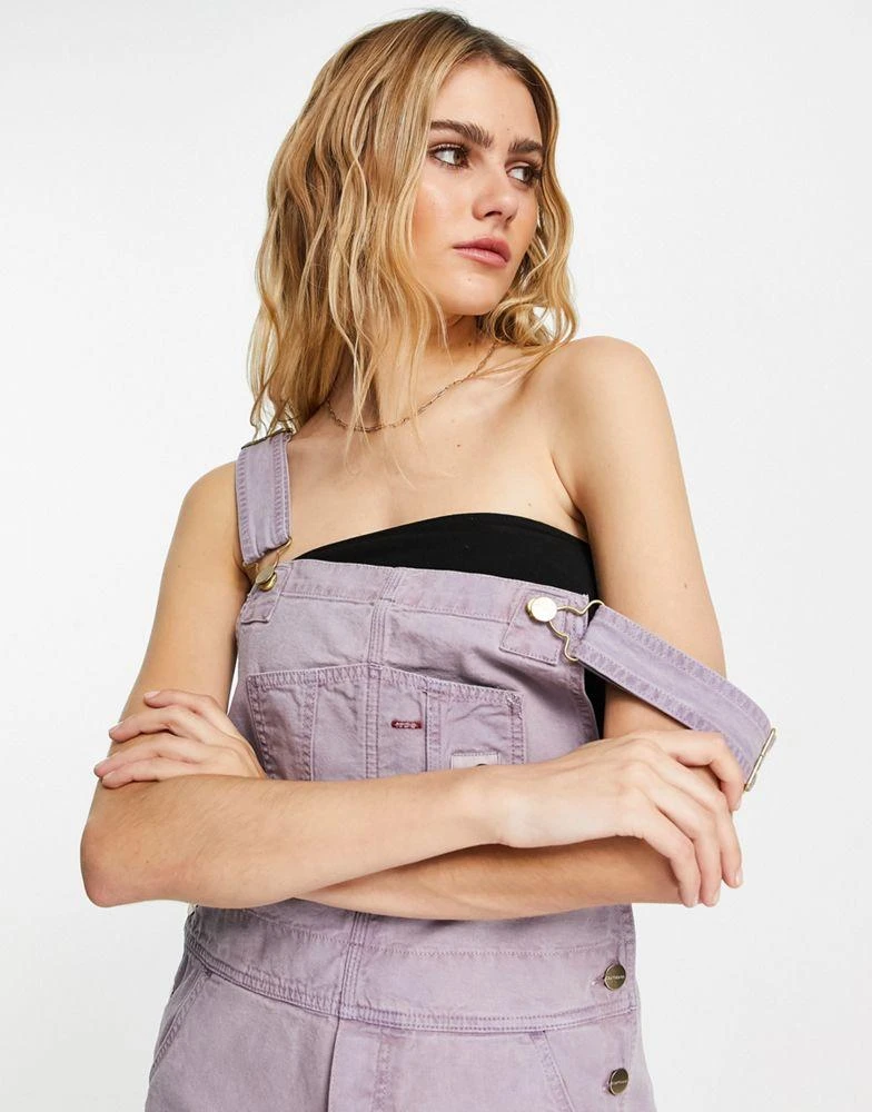 商品Carhartt|Carhartt WIP bib overalls in lilac,价格¥1090,第3张图片详细描述
