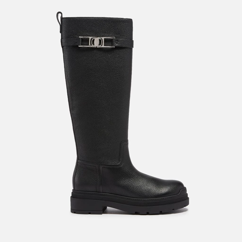 商品Salvatore Ferragamo|Salvatore Ferragamo Women's Ryder Knee High Boots - Nero,价格¥3235,第1张图片