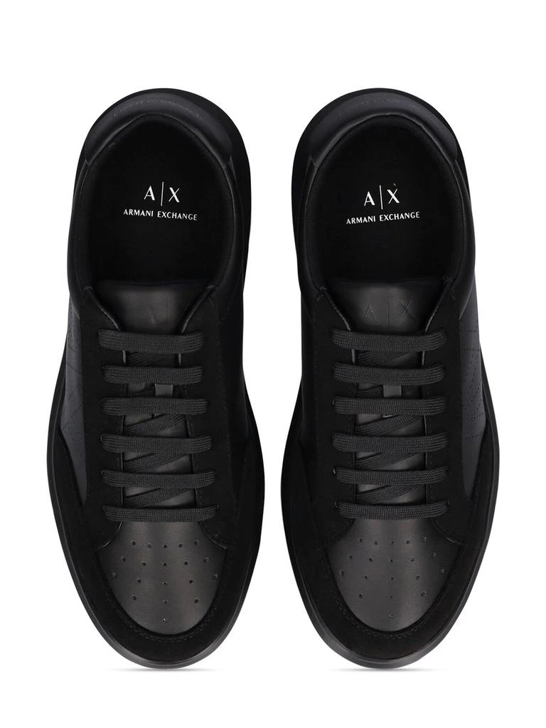 商品Armani Exchange|Leather Low Top Sneakers,价格¥821,第5张图片详细描述