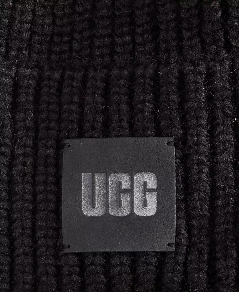 Women's Chunky Rib-Knit Logo-Patch Beanie 商品