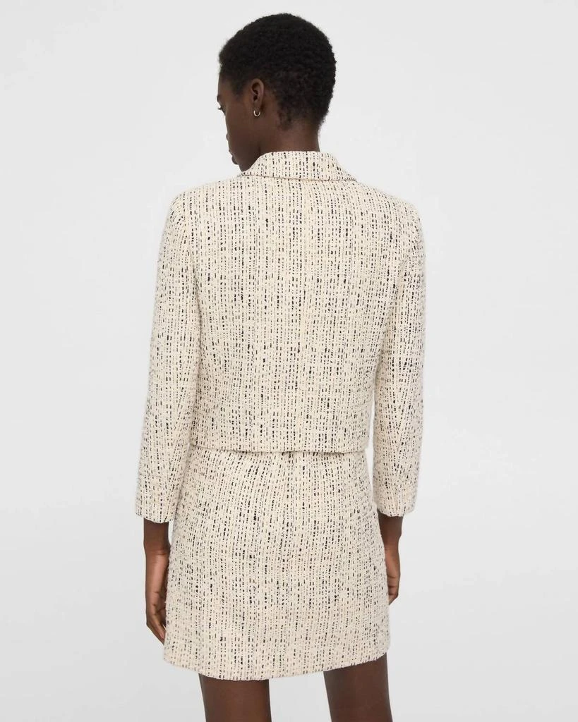 商品Theory|Long Sleeve Tweed Jacket In Ivory,价格¥1704,第2张图片详细描述