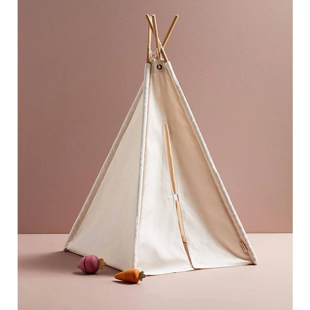 商品Kids Concept|Kids Concept Mini Tipi Tent - Off White,价格¥382,第2张图片详细描述