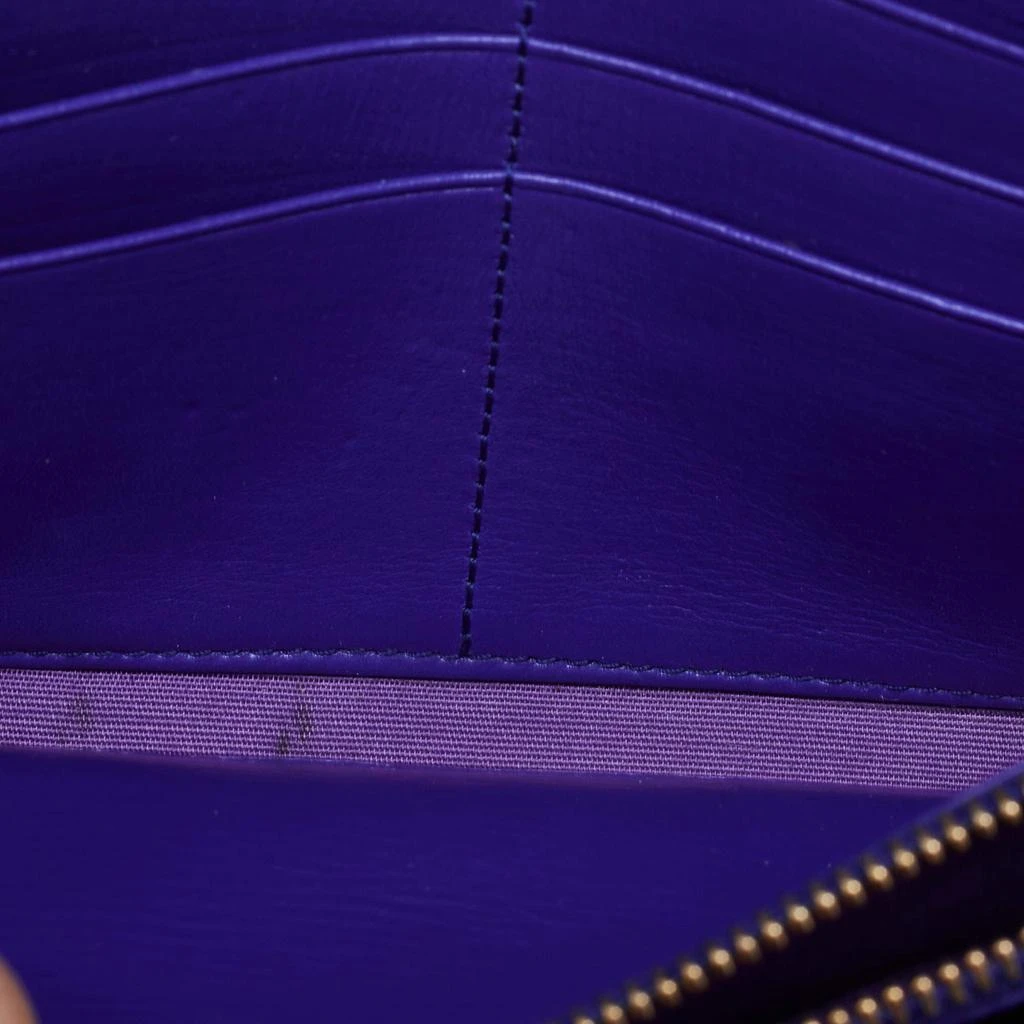 商品[二手商品] BVLGARI|Bvlgari Blue Leather Isabella Rossellini Continental Wallet,价格¥1045,第4张图片详细描述