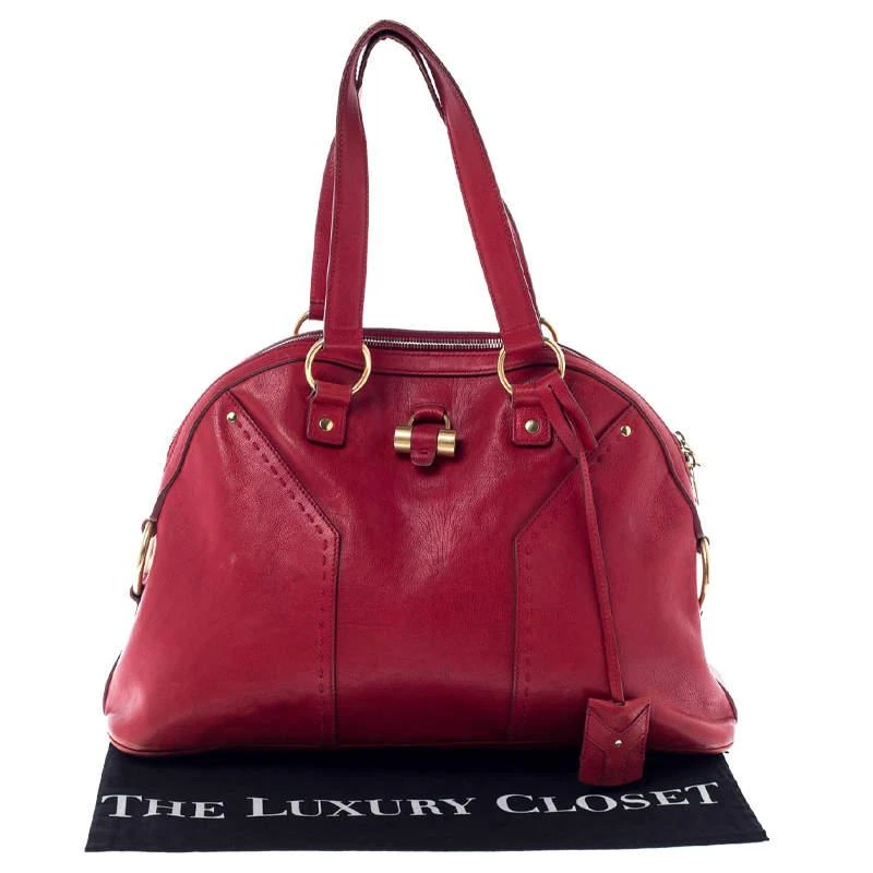 Yves Saint Laurent Red Leather Medium Muse Satchel 商品