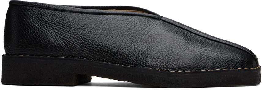 Shop Black Piped Crepe Slippers on Sale at BeyondStyle – Get