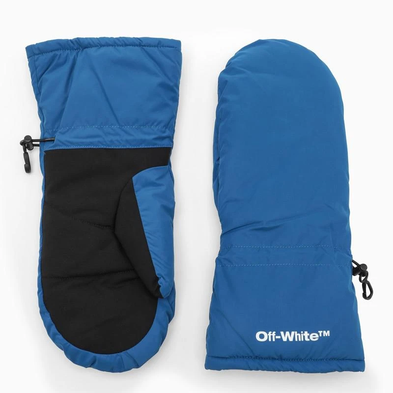 商品Off-White|Blue ski mittens with logo,价格¥886,第1张图片