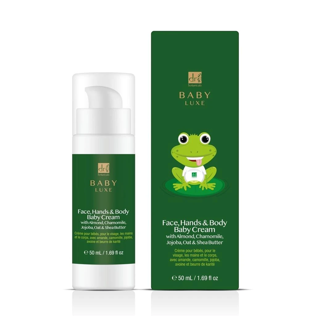 商品Dr. Botanicals|Baby Lux Face, Hands & Body Baby Cream 50ml Twin Value Savings Pack,价格¥180,第3张图片详细描述