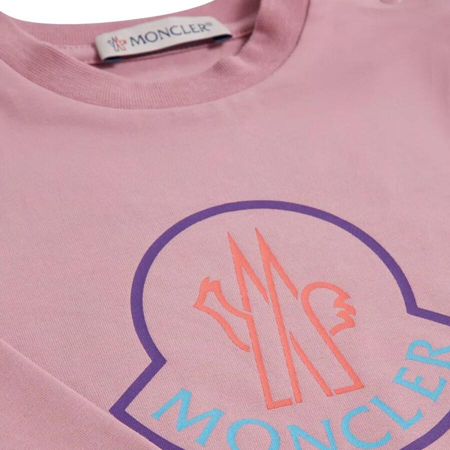 Moncler Kids Logo-Print Long-Sleeve T-Shirt, Size 18/24M