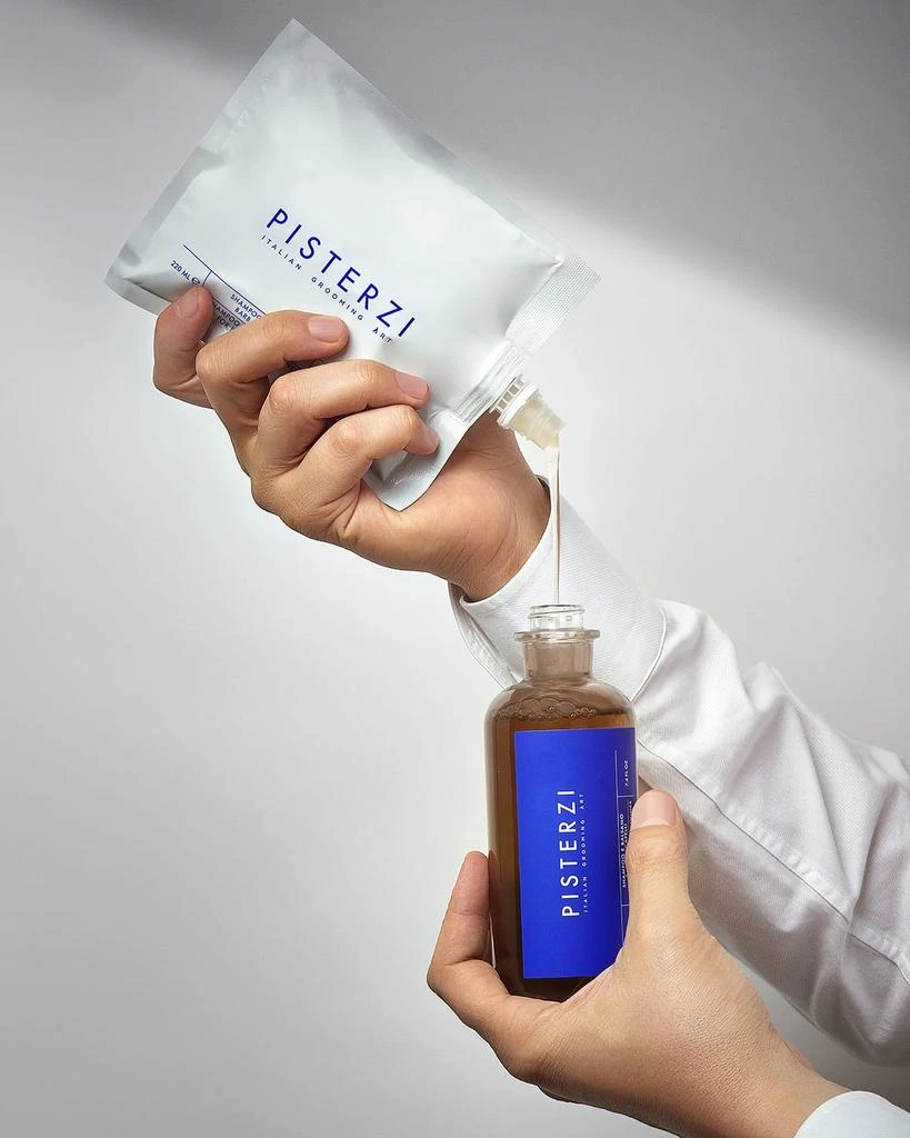 商品PISTERZI|Shampoo And Conditioner For Beard And Hair Refill Pouch, 7.4 oz.,价格¥352,第2张图片详细描述