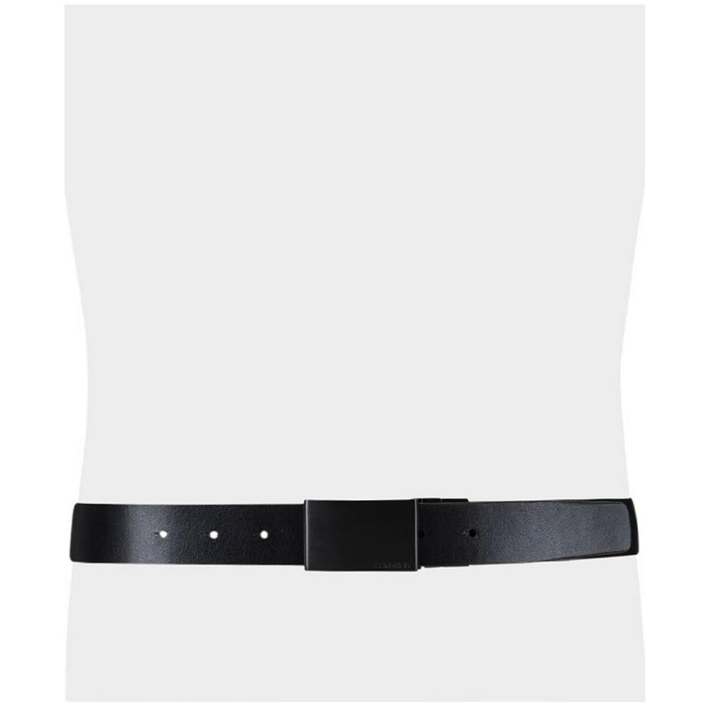 商品Calvin Klein|Men’s Matte Black Reversible Plaque Buckle Belt,价格¥330,第6张图片详细描述