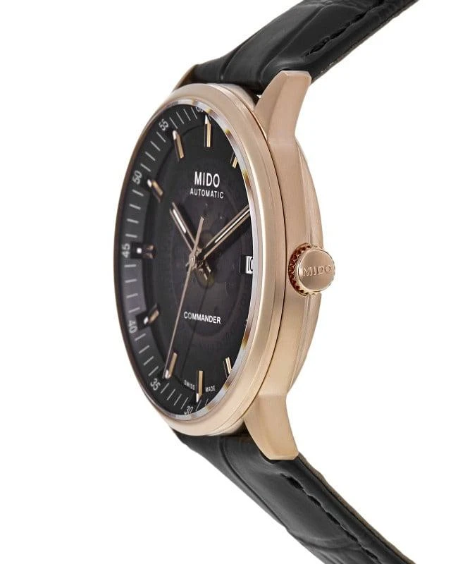 商品MIDO|Mido Commander Gradient Black Dial Leather Strap Men's Watch M021.407.36.411.00,价格¥5678,第3张图片详细描述