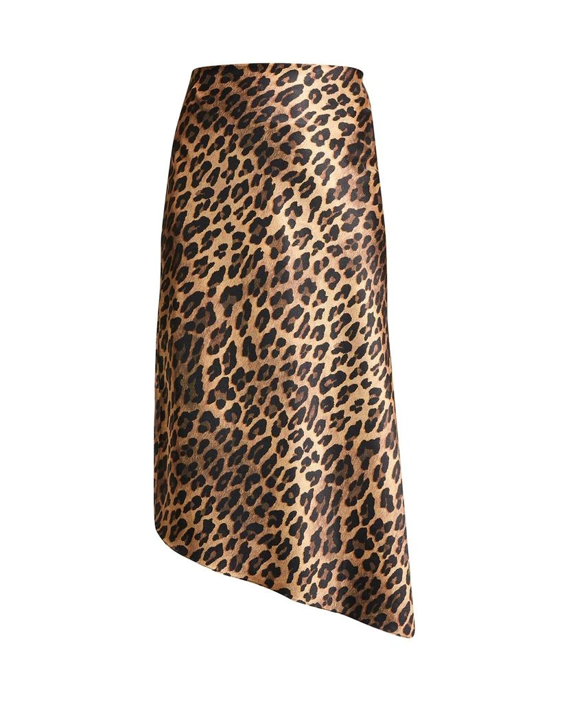 商品Alice + Olivia|Maeve Cheetah Asymmetric Slip Skirt,价格¥821,第2张图片详细描述