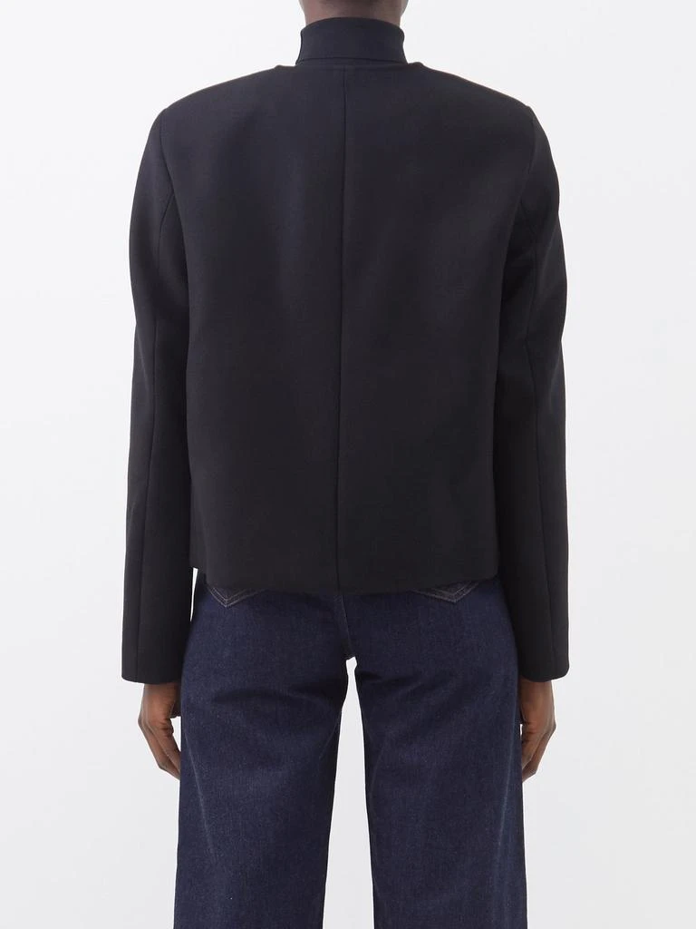 商品Totême|Collarless wool-twill jacket,价格¥3413,第5张图片详细描述