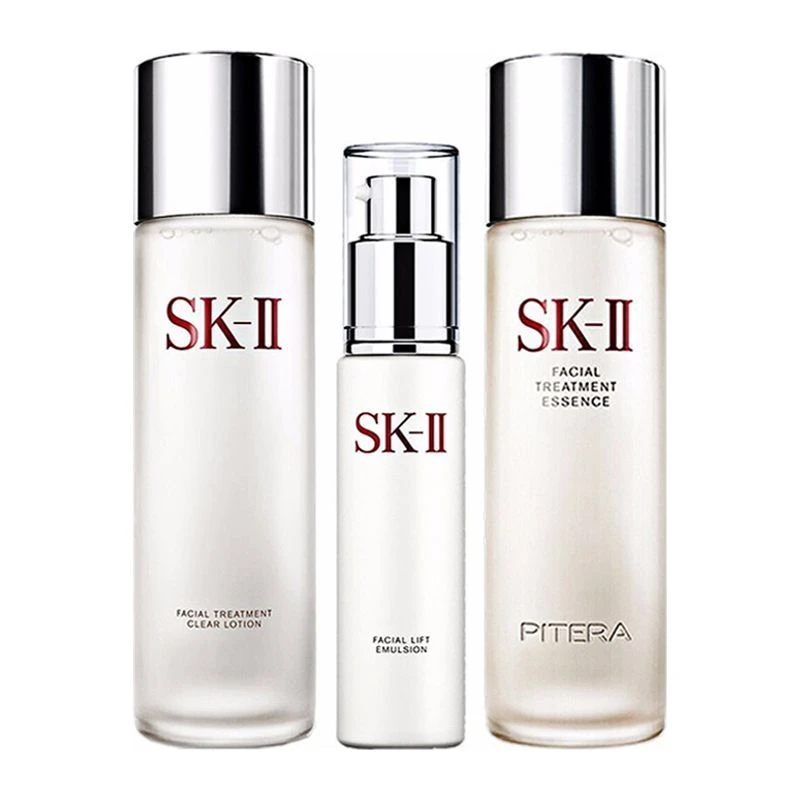 SK-II 多方位套装保湿修护套组 补充水份调理平衡神仙水清莹露乳液三件套【香港直邮】 商品