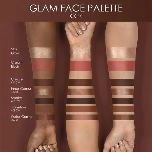 商品Natasha Denona|Natasha Denona Glam Face Palette - Dark,价格¥475,第2张图片详细描述