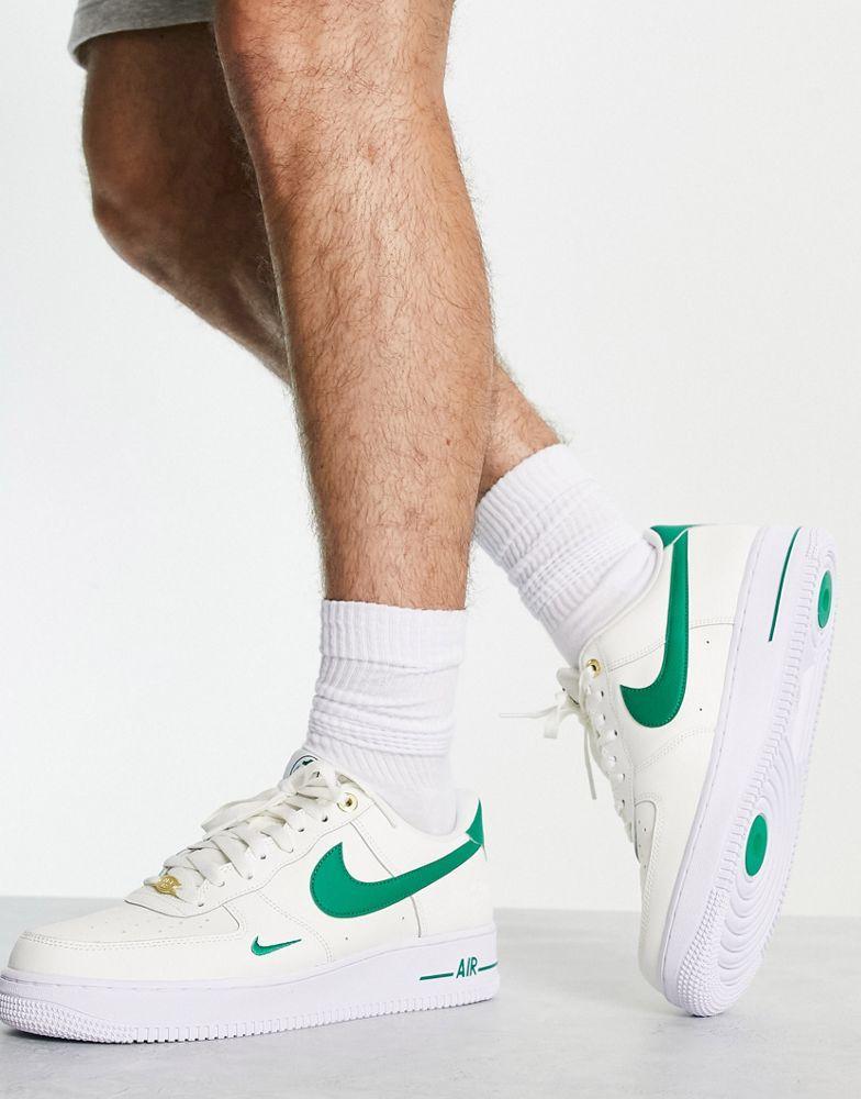 商品NIKE|Nike Air Force 1 '07 LV8 40th anniversary trainers in sail and green,价格¥1031,第6张图片详细描述