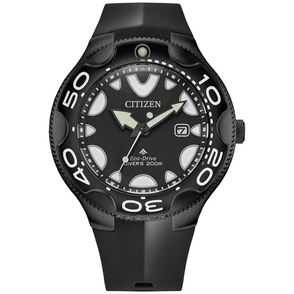 商品Citizen|Eco-Drive Men's Promaster Orca Black Rubber Strap Watch 46mm,价格¥2578,第1张图片