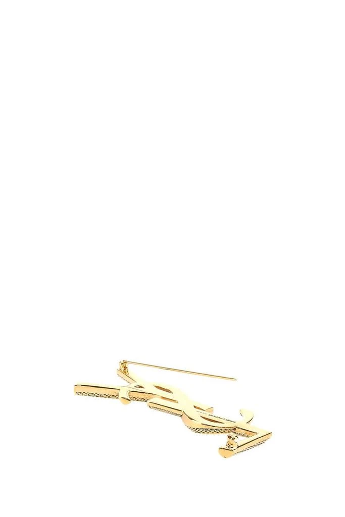 商品Yves Saint Laurent|Saint Laurent Logo Plaque Brooch,价格¥3891,第3张图片详细描述