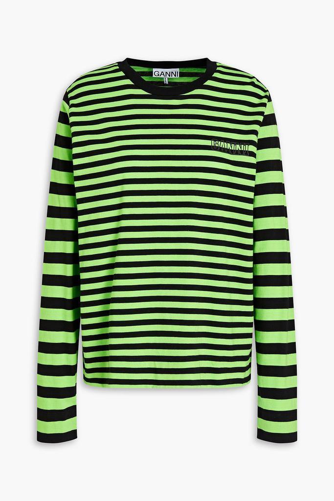 商品Ganni|Striped organic cotton-jersey top,价格¥420,第5张图片详细描述