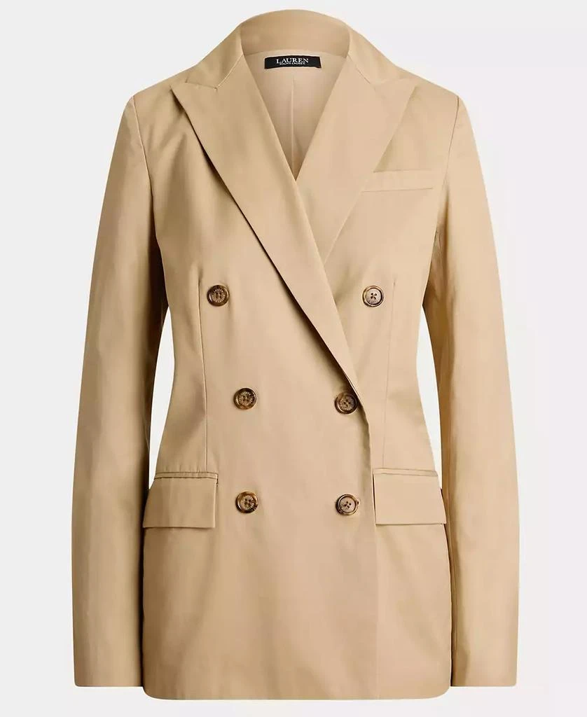 商品Ralph Lauren|Women's Double-Breasted Cotton Twill Blazer,价格¥1087,第5张图片详细描述