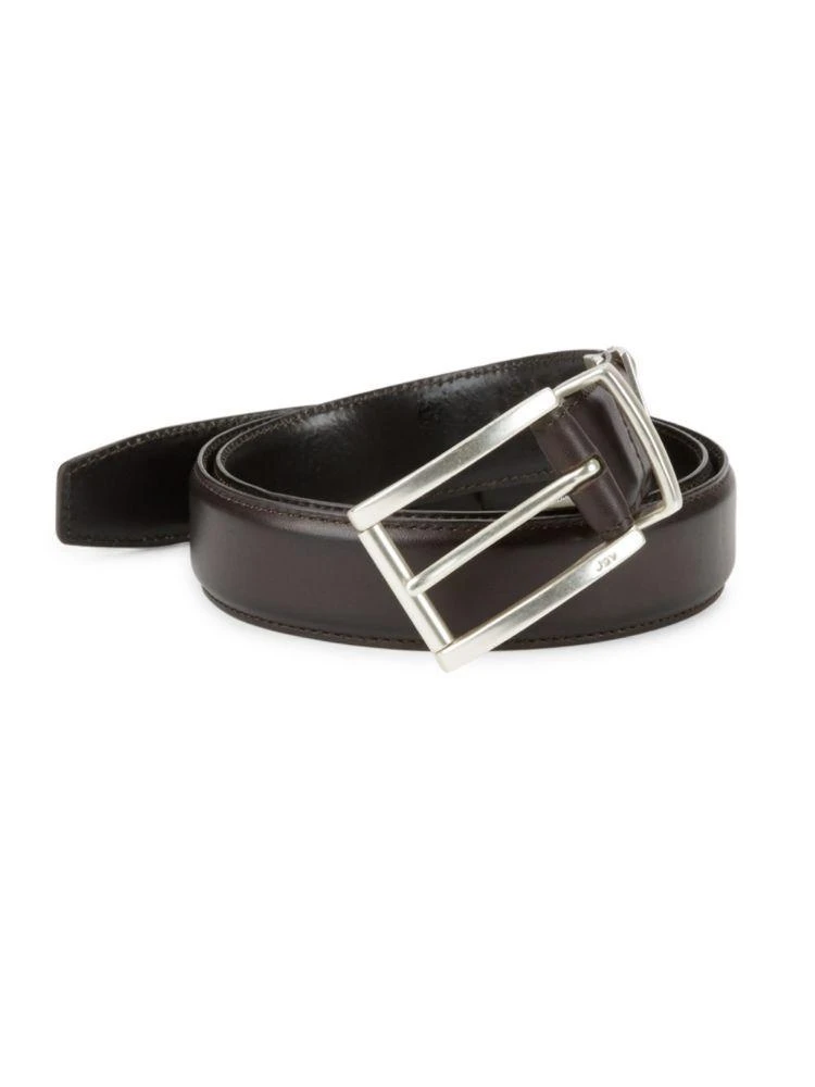 商品John Varvatos|Leather Feather Edge Belt,价格¥152,第1张图片