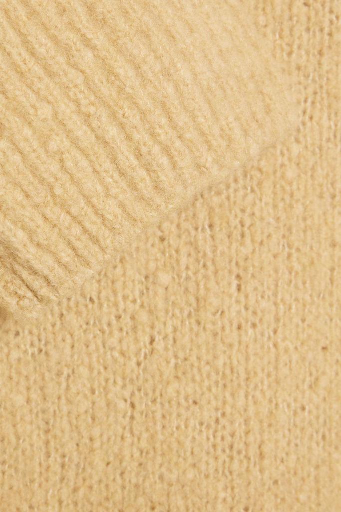 Brushed bouclé-knit wool-blend turtleneck sweater商品第4张图片规格展示