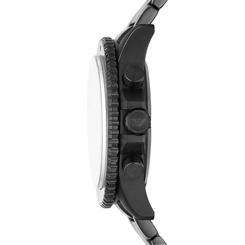 阿玛尼 （Emporio Armani）黑武士系列简约时尚运动水鬼钢制表带男士石英表 AR11363 商品