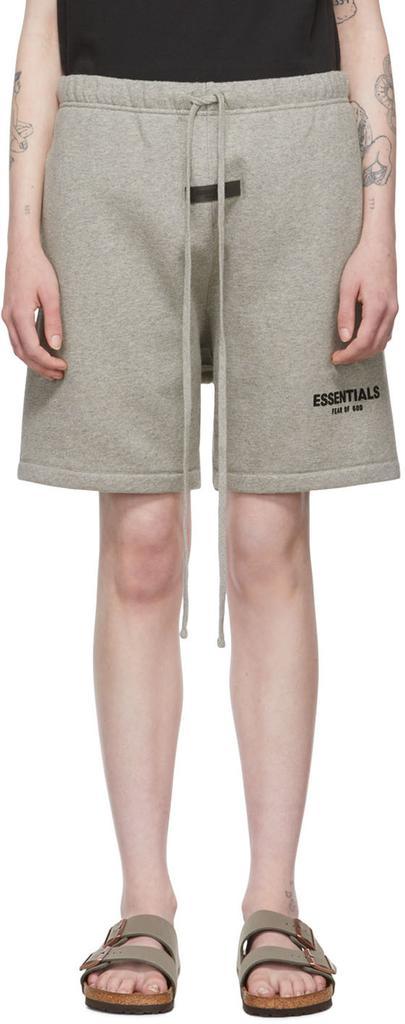 商品Essentials|Gray Cotton Shorts,价格¥525,第1张图片