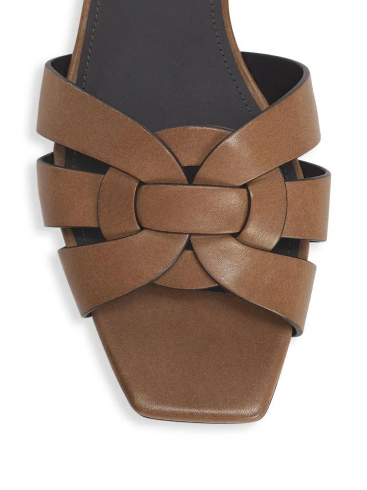 商品Yves Saint Laurent|Saint Laurent - Tribute Leather Slides,价格¥4479,第3张图片详细描述