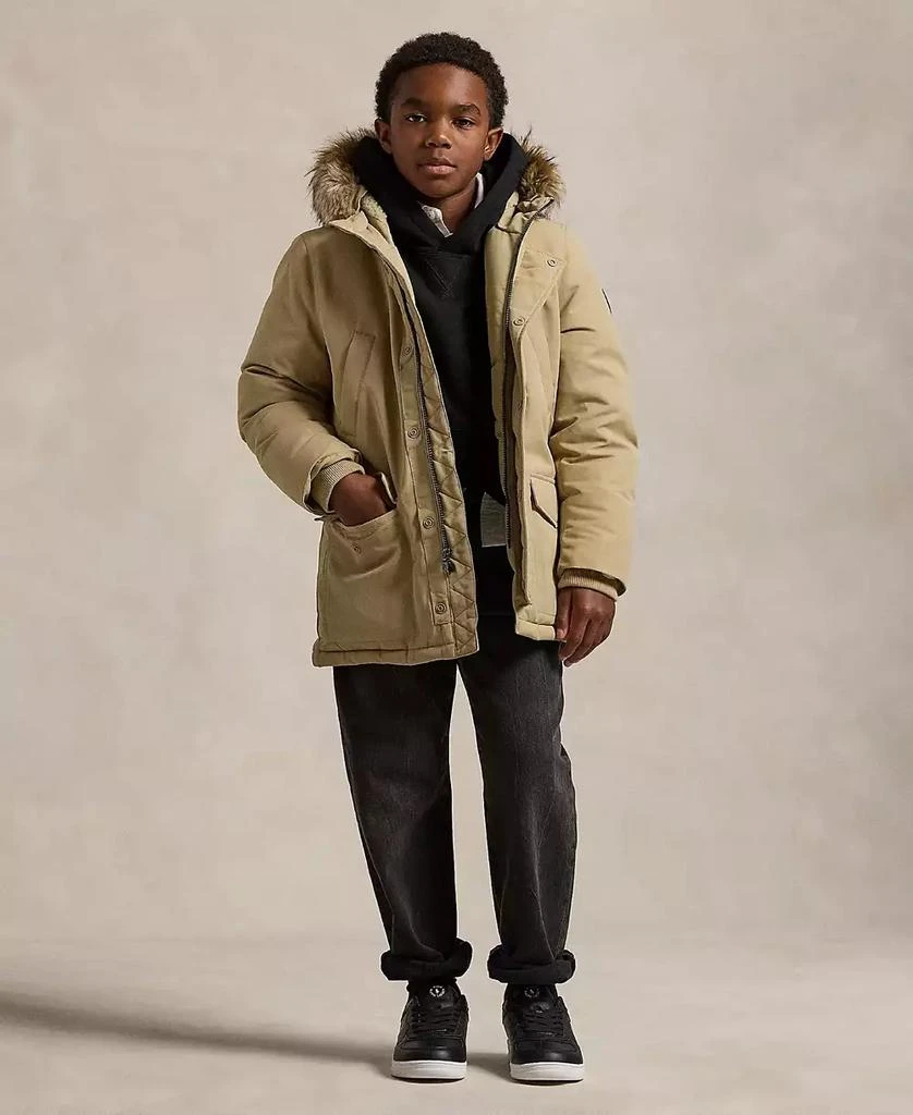 商品Ralph Lauren|Big Boys Artificial-fur-Trim Down Parka Jacket,价格¥1389,第4张图片详细描述