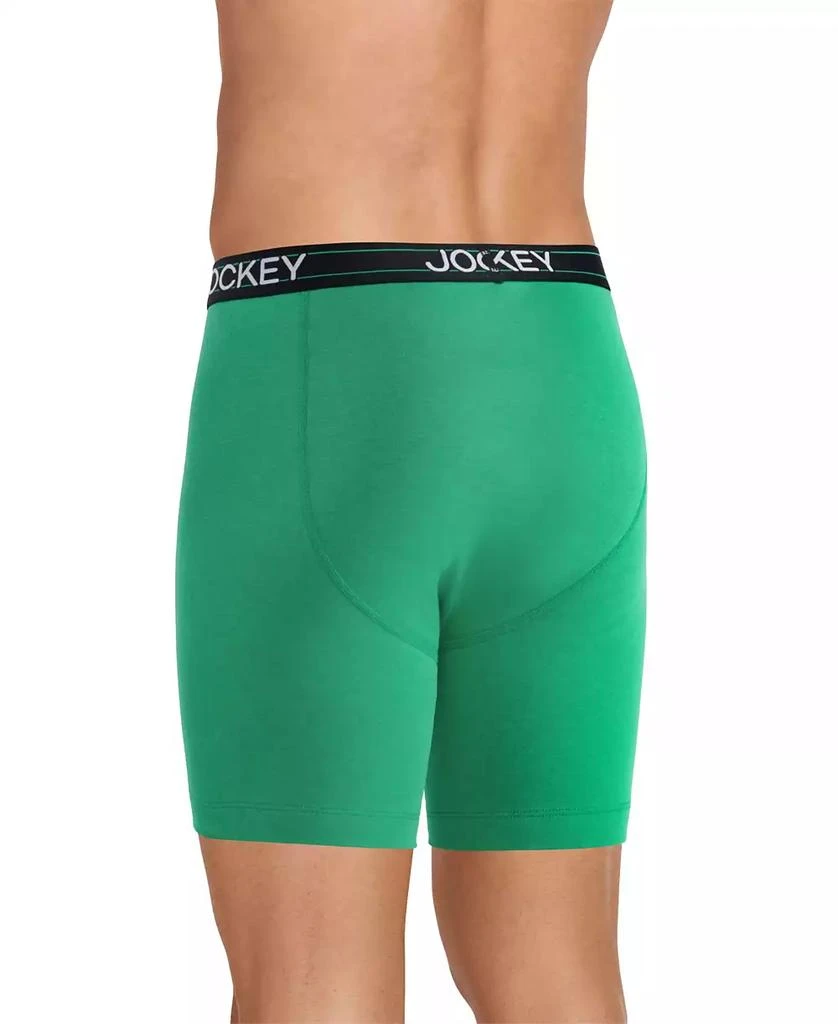 商品Jockey|Men's Lightweight Cotton Blend 7" Long Leg Boxer Briefs, Pack of 4,价格¥179,第3张图片详细描述