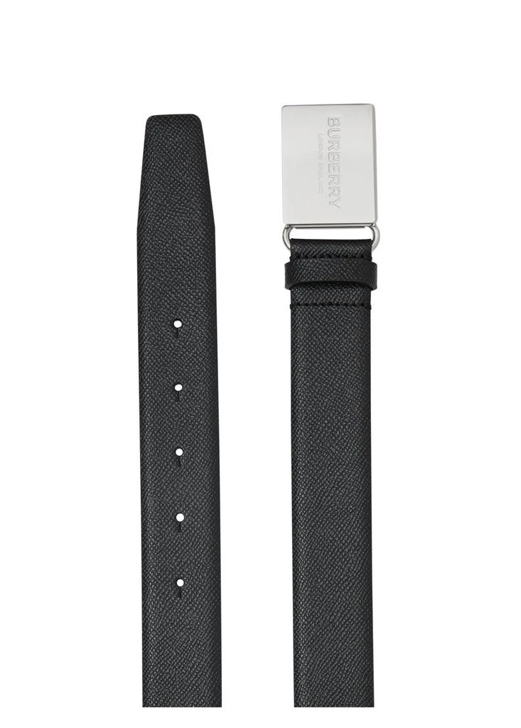 商品Burberry|Plaque buckle grainy leather belt,价格¥2682,第3张图片详细描述