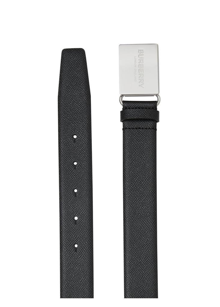 商品Burberry|Plaque buckle grainy leather belt,价格¥2280,第5张图片详细描述