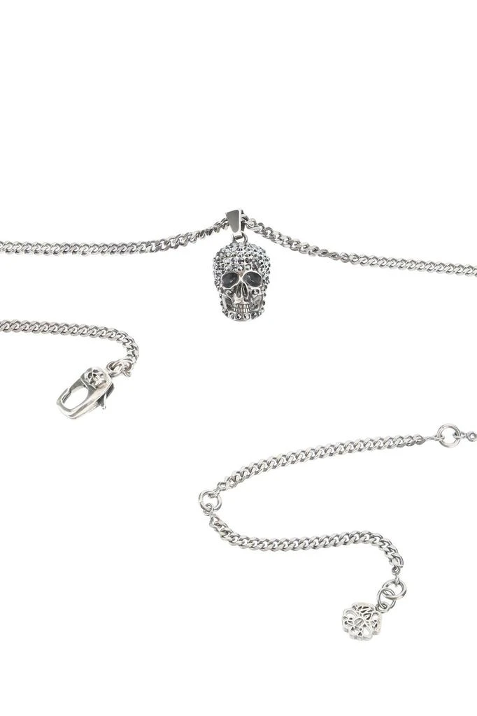 商品Alexander McQueen|Alexander mcqueen pave skull necklace,价格¥2273,第3张图片详细描述
