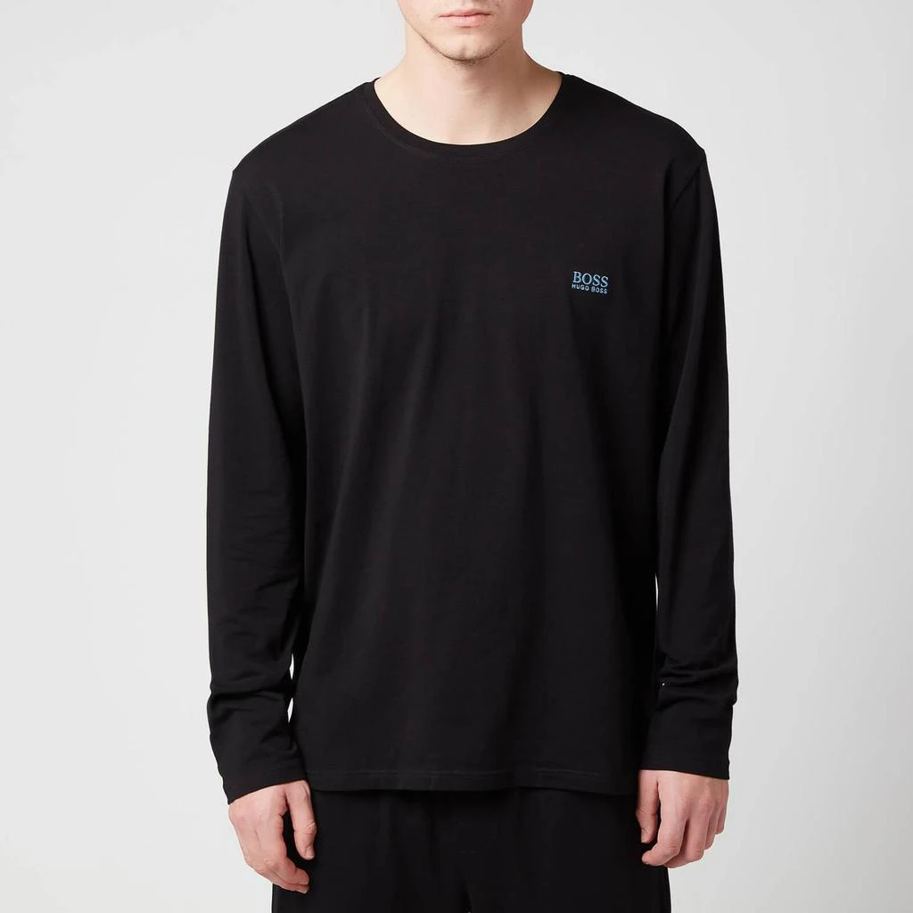 商品Hugo Boss|BOSS Bodywear Men's Regular Fit Longsleeve Top - Charcoal,价格¥224,第1张图片