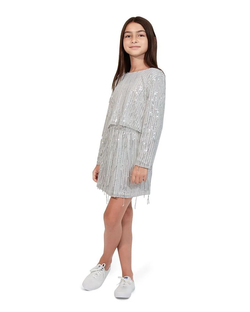 Girls' Allover Fringed Sequin Top & Skirt Set - Big Kid 商品