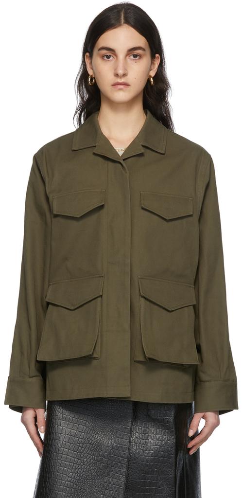 Khaki Army Jacket商品第1张图片规格展示