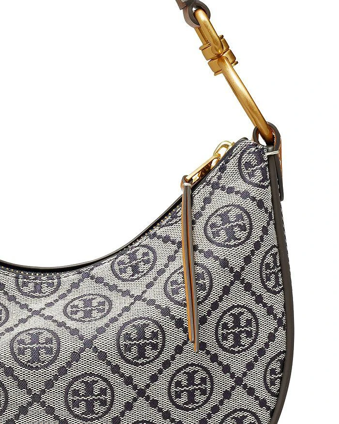 商品Tory Burch|T Monogram Mini Jacquard Crescent Bag,价格¥2978,第4张图片详细描述