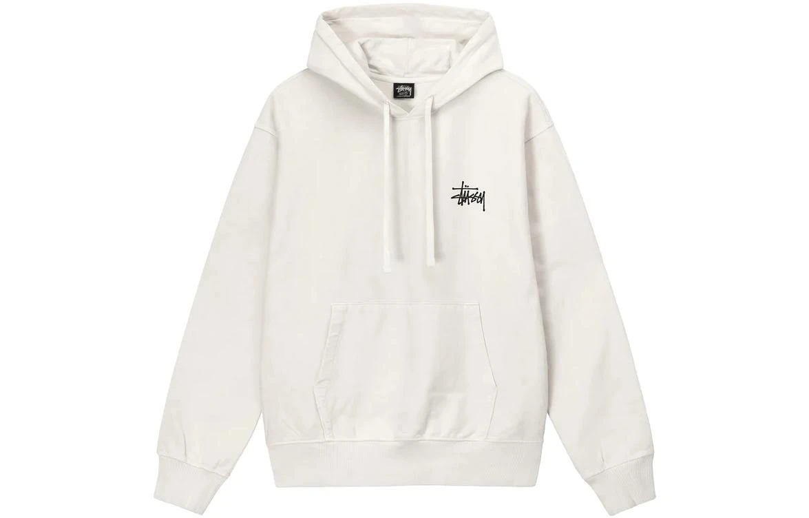 商品[国内直发] STUSSY|Basic StÜssy Pigment Dyed Hoodie 字母Logo印花加绒连帽套头卫衣 男女同款,价格¥1520,第7张图片详细描述